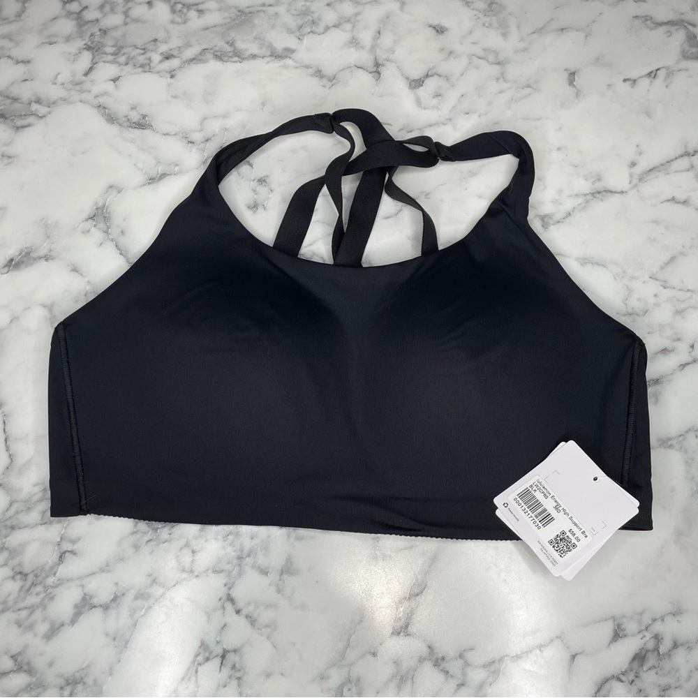 New! Lululemon Athletica Black Sports Bra 38D